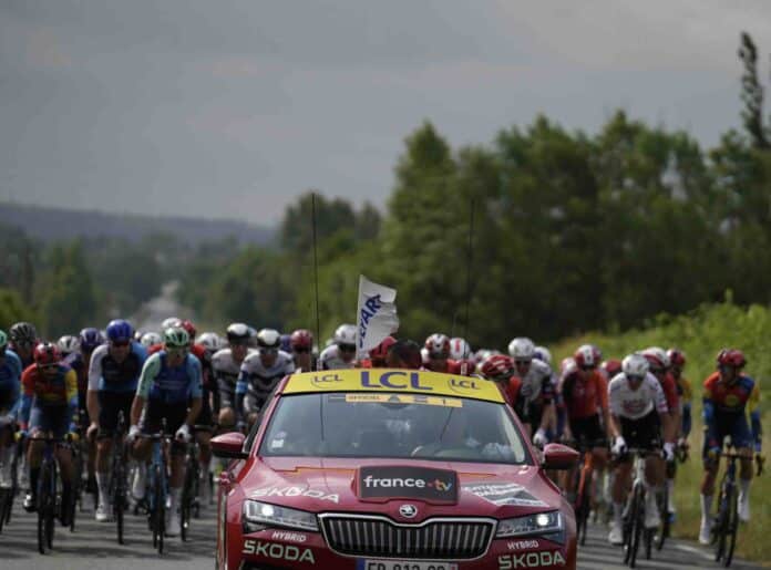 Direct Critérium du Dauphiné 2025 deux coureurs échappés sur la 1ère étape