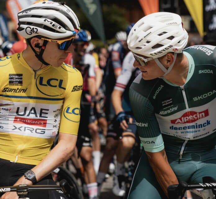 Le maillot vert du Tour de France 2025 est il promis à Mathieu Van der Poel ou Tadej Pogacar ?