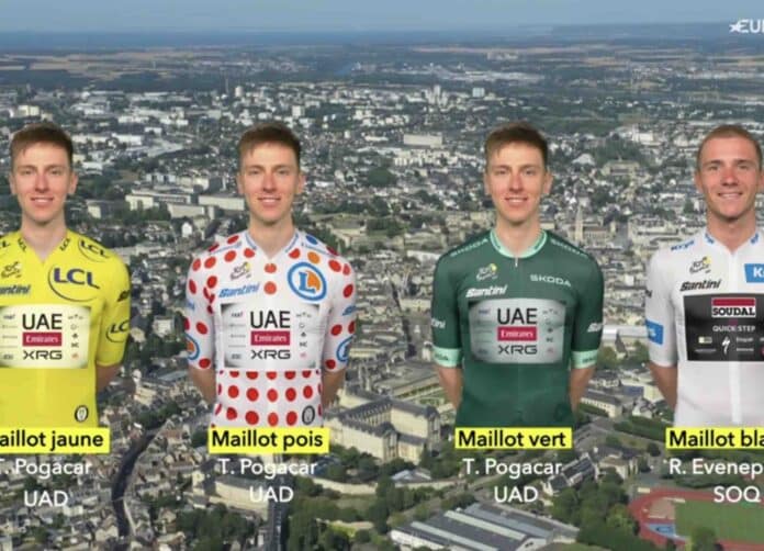 Tour de France 2025 les classements annexes après le contre la montre 5e étape