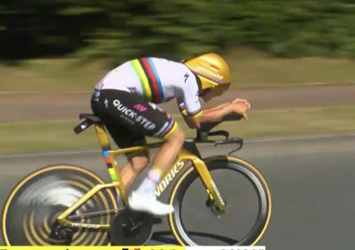 Tour de France 2025 : Remco Evenepoel domine le chrono, Pogacar maillot jaune