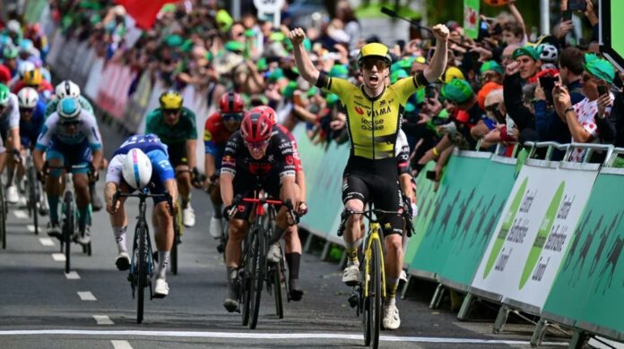 Tour de Grande Bretagne 2025 : étape 3 : Carton plein pour le team Visma Lease a Bike avec Matthew Brennan