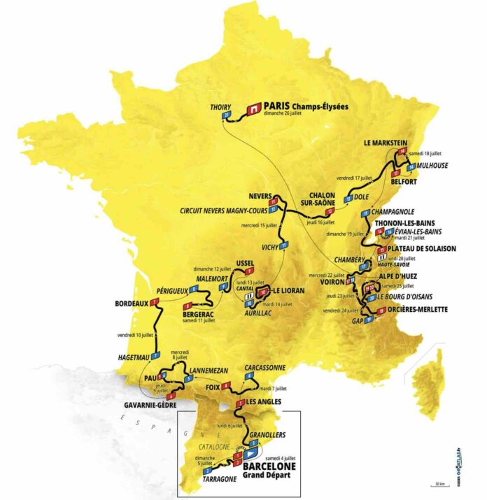 Carte Tour de France 2026 le parcours qui veut crucifier les favoris