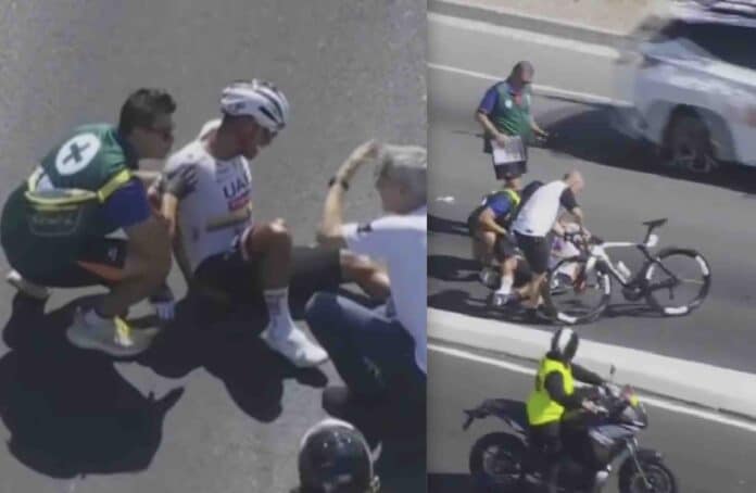 Tour Down Under 2026 comment une seconde d'inattention a brisé le rêve de Jhonatan Narvaez