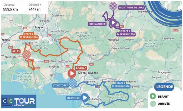 Tour de La Provence 2026 parcours