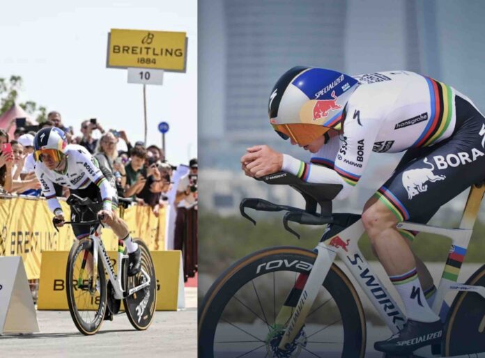 UAE Tour 2026 étape 1 la masterclass de Remco Evenepoel sur le chrono le coup parfait