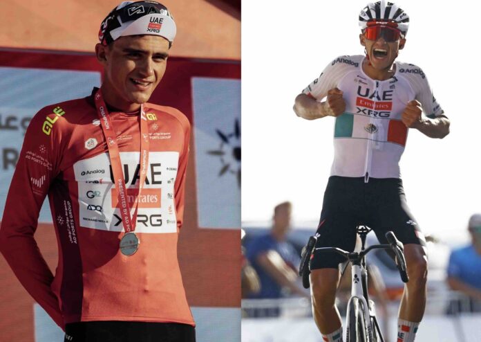 UAE Tour 2026 étape 76 Del Toro renverse Evenepoel et Tiberi à Jebel Hafeet