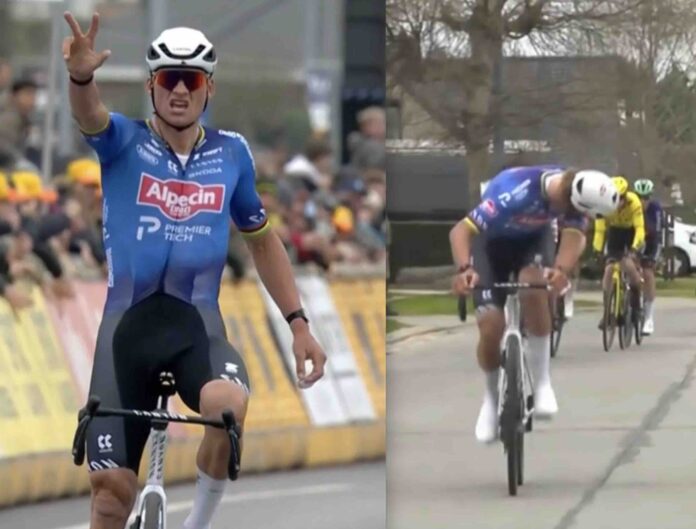 E3 Saxo Classic 2026 Mathieu van der Poel historique au terme d'un final fou