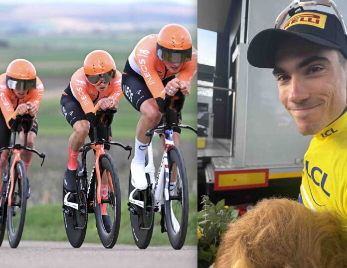 Paris Nice 2026 INEOS Grenadiers remporte l'étape 3 Juan Ayuso nouveau leader