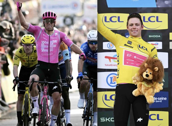 Paris Nice 2026 Luke Lamperti crée la surprise sur la 1ère étape au sprint