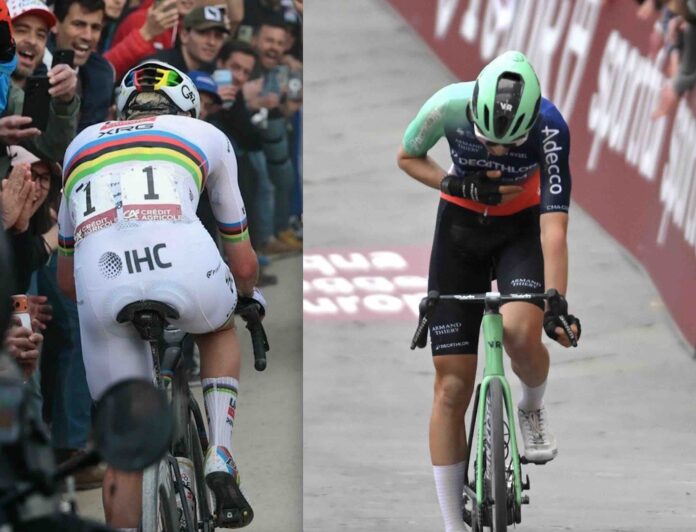 Strade Bianche 2026 Tadej Pogacar bat un record la r&eacute;v&eacute;lation Paul Seixas 2e
