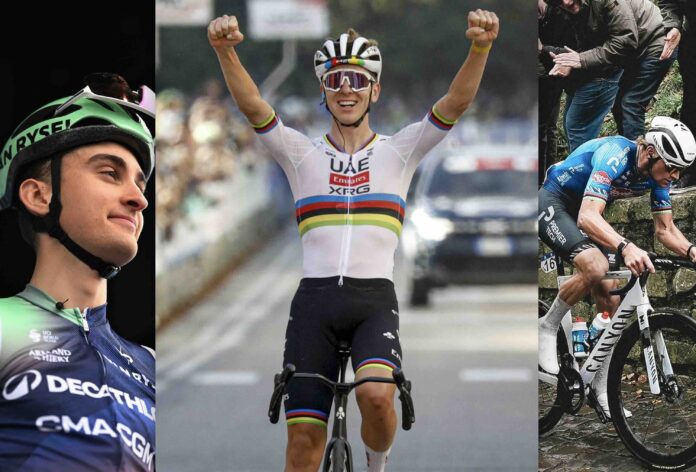 Tadej Pogacar Mathieu Van der Poel Paul Seixas le choc des générations sur les Classiques 2026