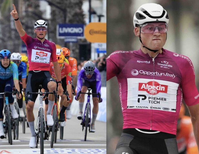 Tirreno Adriatico 2026 étape 4 van der Poel victorieux Pellizzari nouveau leader