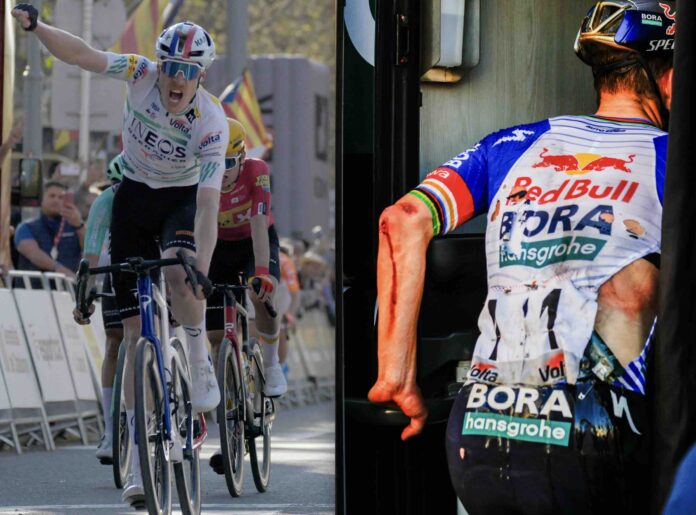 Tour de Catalogne 2026 Dorian Godon s'impose sur l'étape 3 après la chute d'Evenepoel