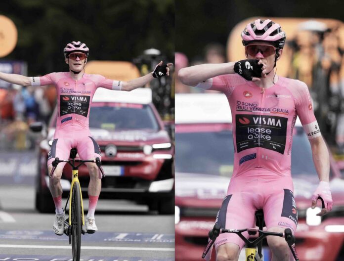 Giro 2026 Jonas Vingegaard écrase Cari et remporte sa 4e étape en rose