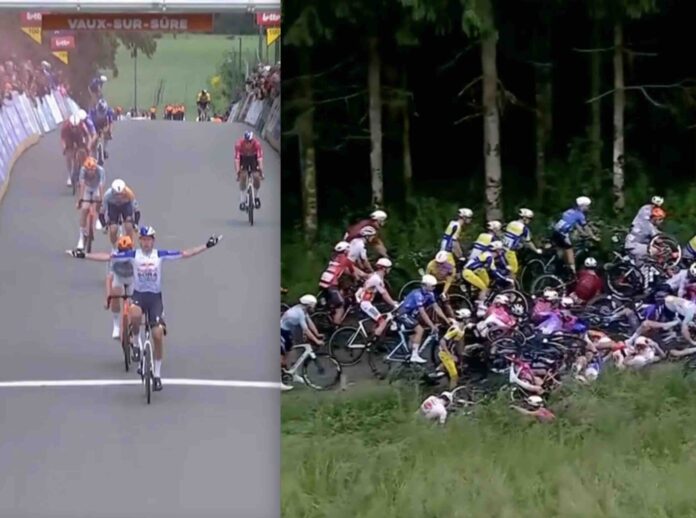 Tour de Wallonie 2026 Laurence Pithie surgit du chaos et remporte la 3e étape