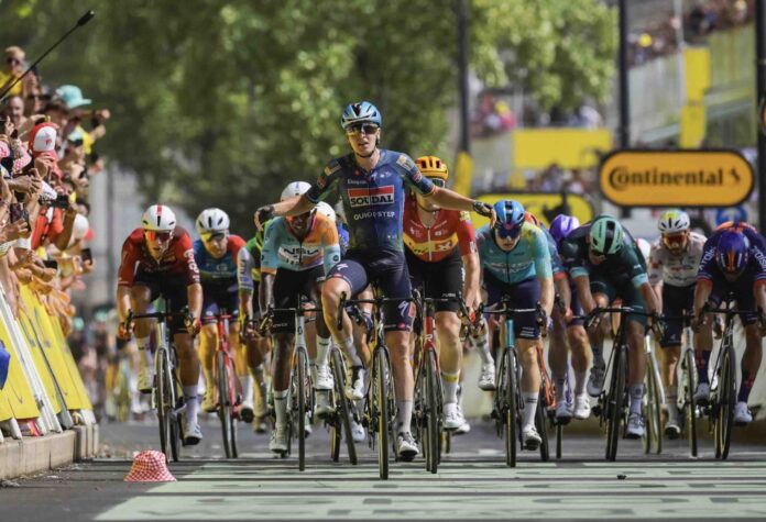 Tour de France 2026 étape 7 Tim Merlier s'impose au sprint à Bordeaux quatrième victoire sur le Tour