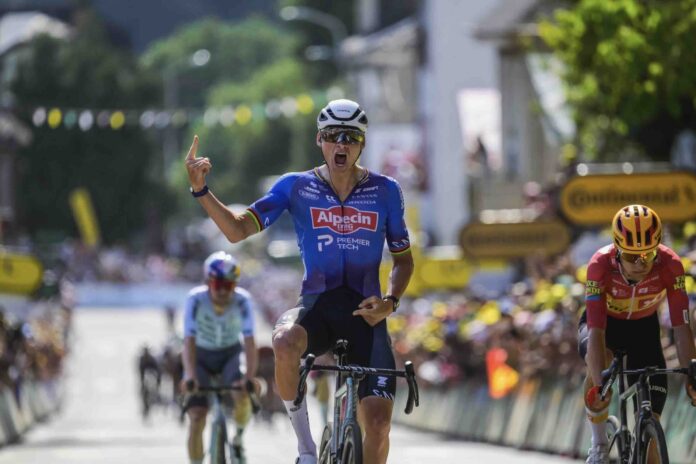Tour de France 2026 étape 9 Van der Poel libère Alpecin comment le Néerlandais a dompté la canicule l'échappée et le peloton pour s'offrir Ussel