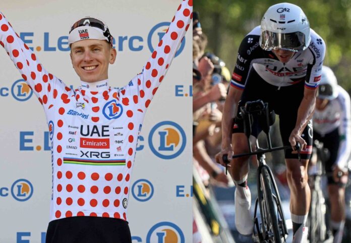 Tour de France 2026 Pogacar premier maillot à pois meilleur temps dans Montjuic le Slovène envoie un message fort