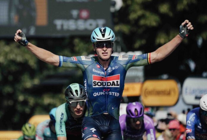 Tour de France Merlier venu d'ailleurs comment le Belge a remonté 20 coureurs pour écraser la 8e étape à Bergerac