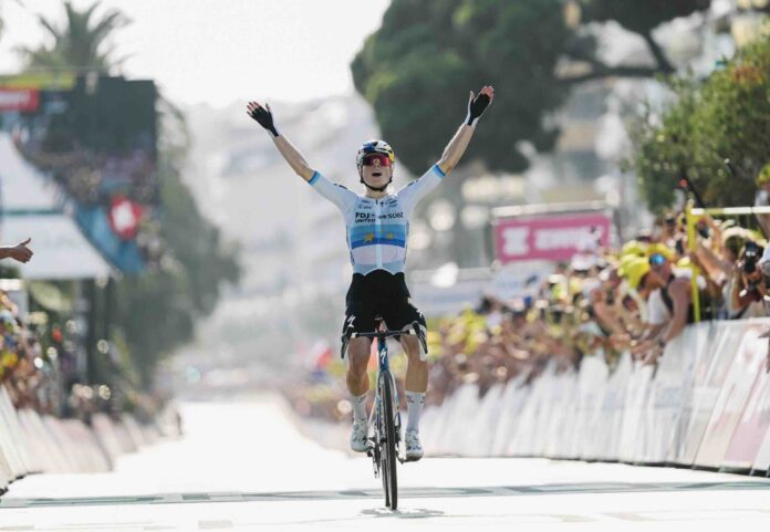 Tour de France Femmes étape 8 Demi Vollering gagne à Nice reprend le jaune Niewiadoma à 8 secondes