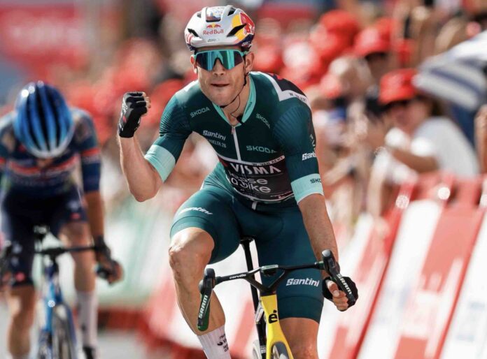 La Vuelta 2026 étape 13 Wout van Aert enfin vainqueur Paret Peintre deuxième