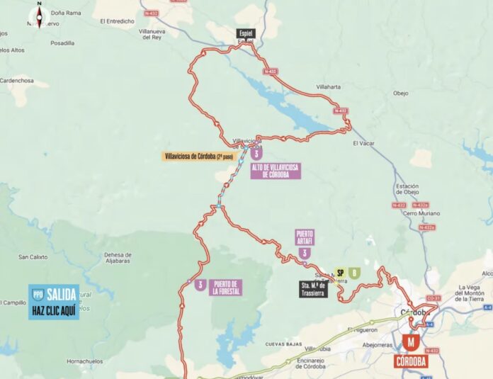 La Vuelta 2026 étape 15 parcours raccourci à Cordoba Van Aert favori
