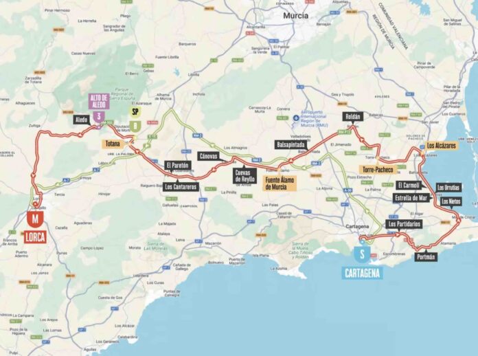 La Vuelta 2026 Tour d'Espagne étape 11 parcours profil favoris à Lorca