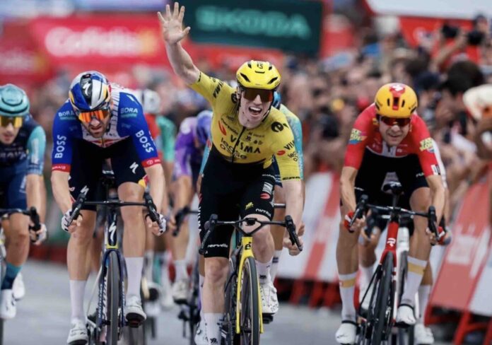 Vuelta 2026 étape 17 Matthew Brennan signe un quintuplé à Séville