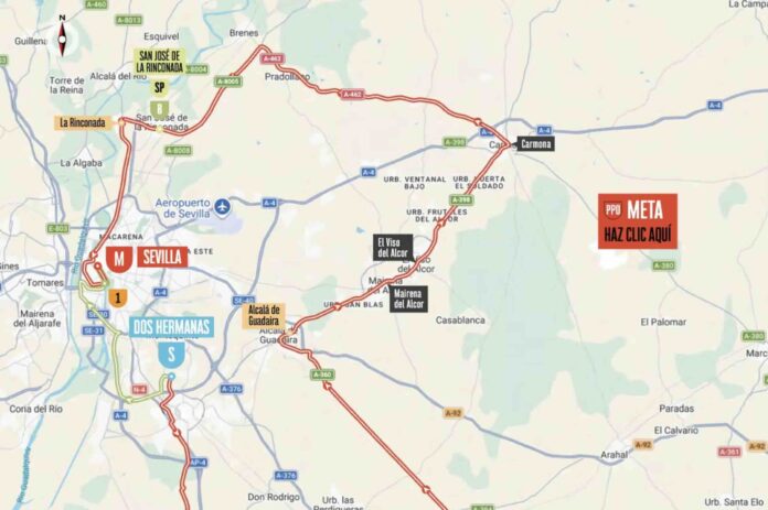 Vuelta 2026 étape 17 parcours profil favoris Séville Matthew Brennan quintuplé